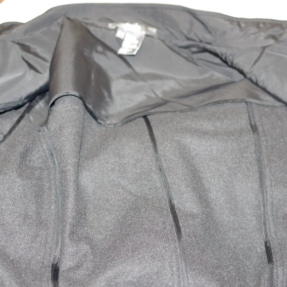 per se Gray wool cashmere blend cropped bomber jacket size 12 - Picture 5 of 10